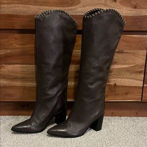 Schutz Brown Leather Women's Boots